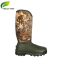 Botas de goma de camuflaje populares para la pesca de caza de un día nevado